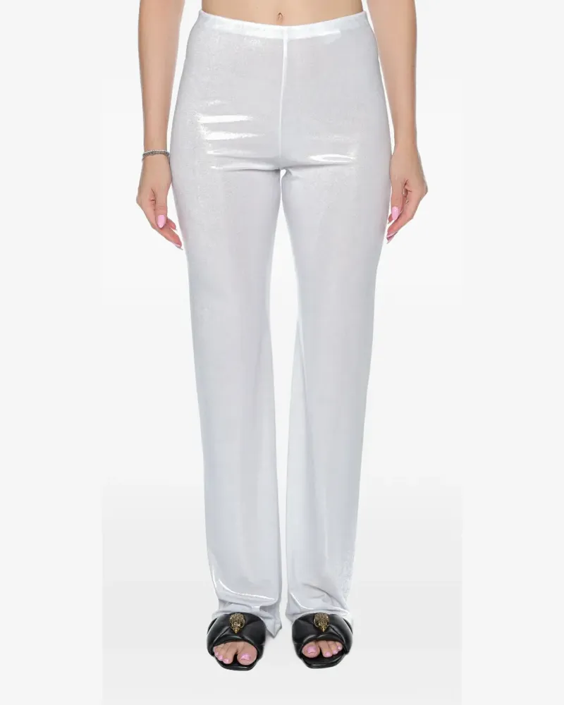 Chiara Ferragni metallic cut-out trousers - Silber Silber