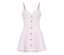 Tweed-Minikleid in A-Linie - Rosa