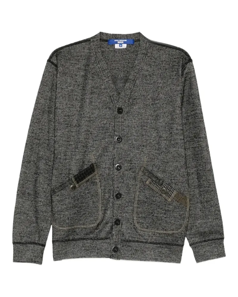 Junya Watanabe Geknöpfter Cardigan im Patchwork-Look - Grau Grau