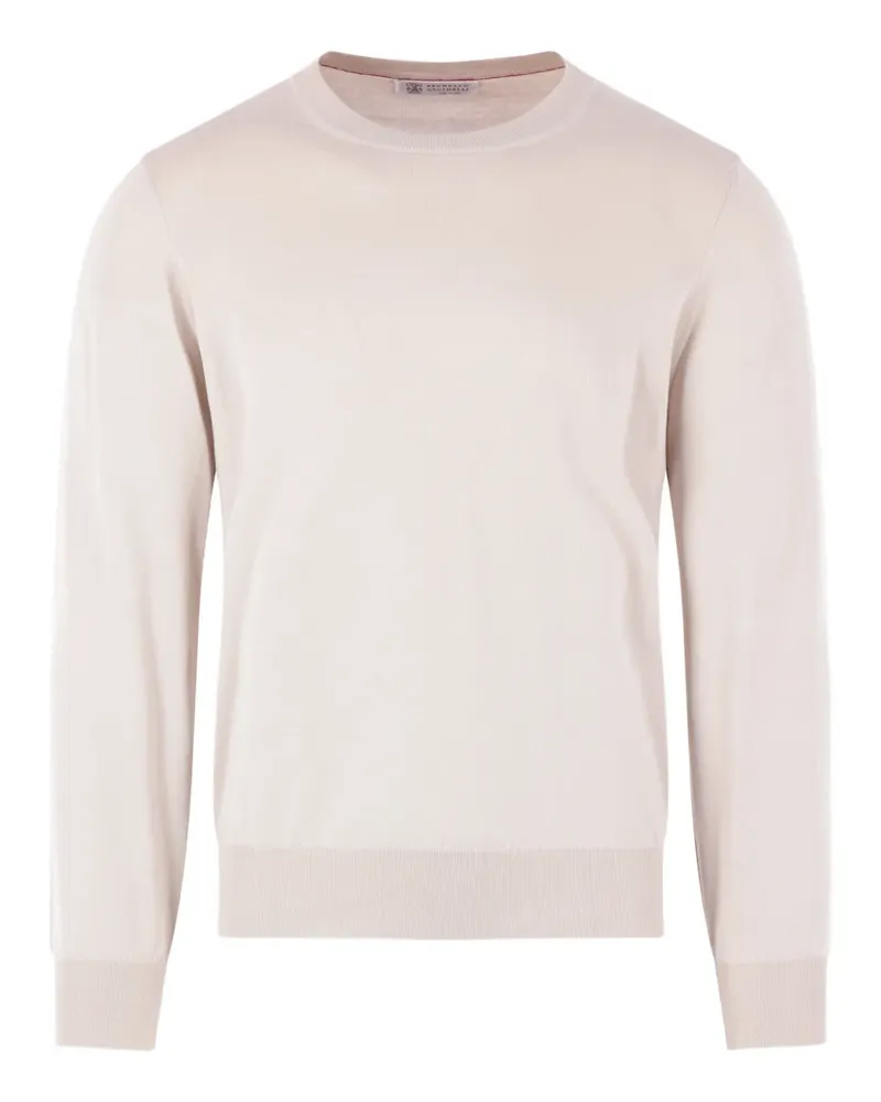 Brunello Cucinelli Gerippter Strickpullover - Nude Nude