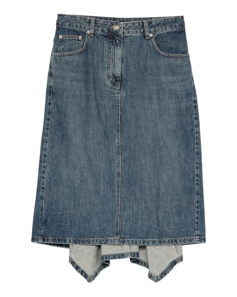 JUUN.J Jeansrock mit asymmetrischen Einsätzen - Blau Blau