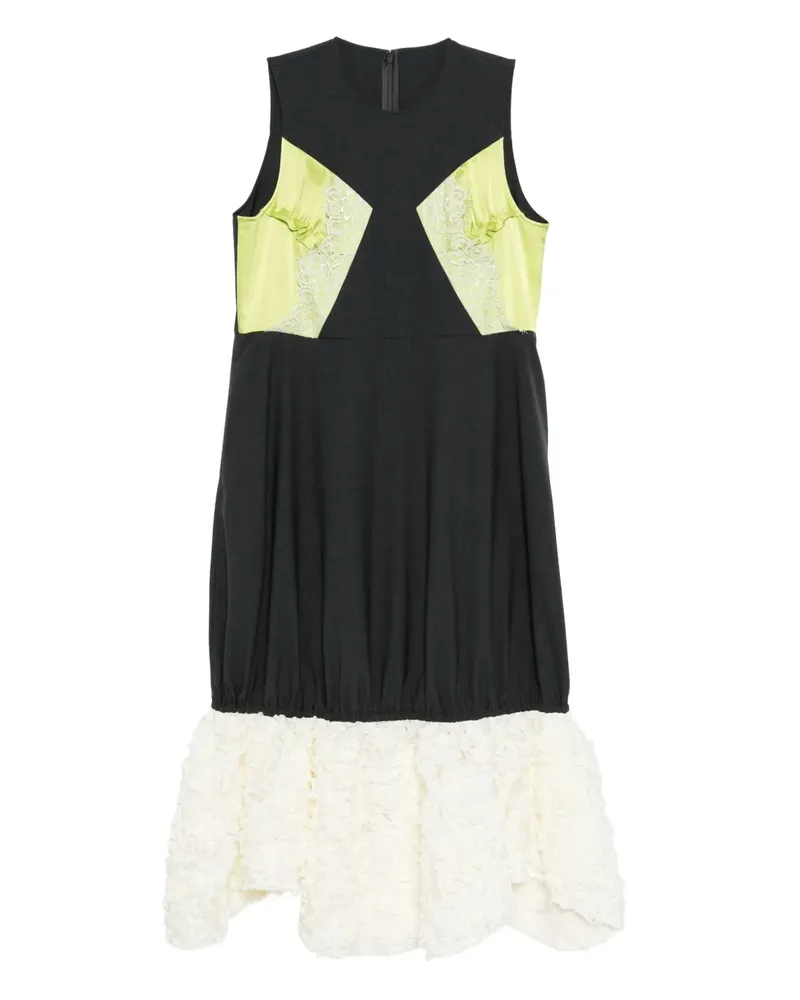 ENFÖLD Kleid mit Spitze - Grau Grau