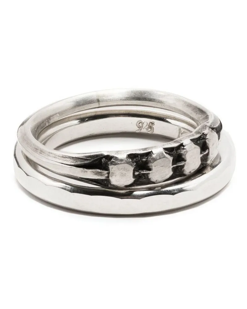 WERKSTATT:MÜNCHEN Facettes Ring - Silber Silber