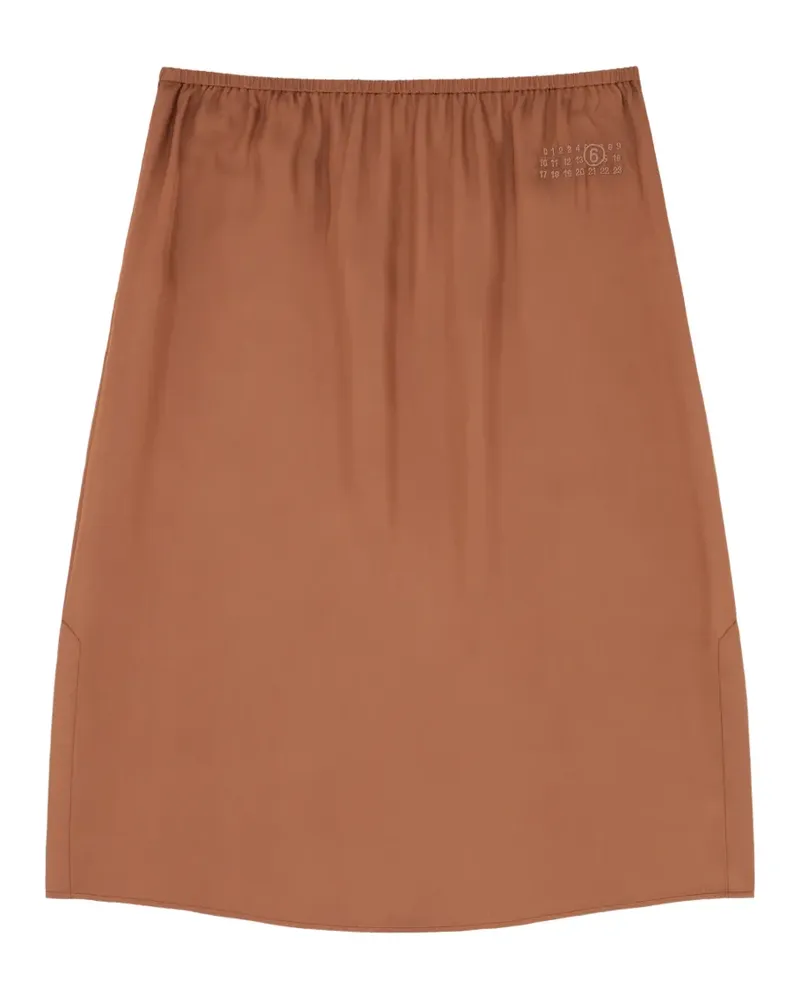Maison Margiela Midirock mit elastischem Bund - Braun Braun