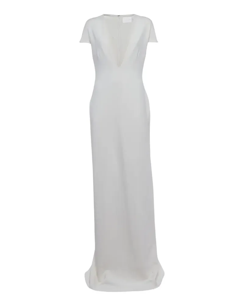 Solace London Mason stretch-crepe maxi dress - Weiß Weiß
