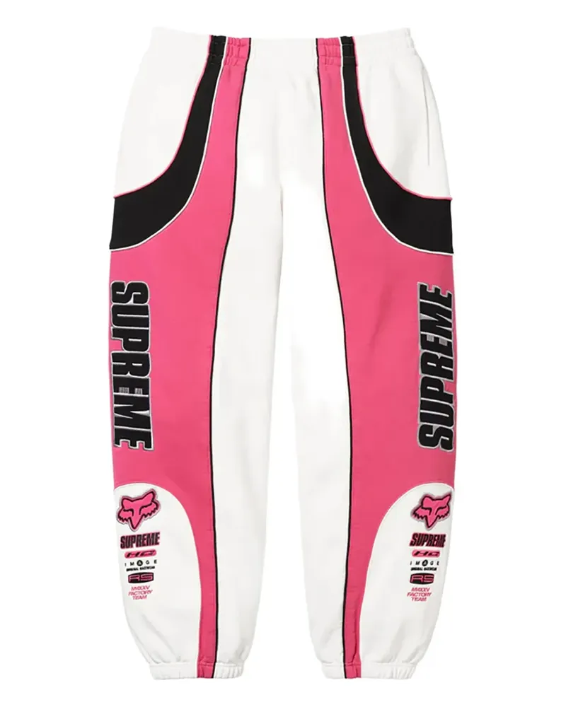Supreme Being x Fox Racing® Jogginghose mit Logo - Weiß Weiß