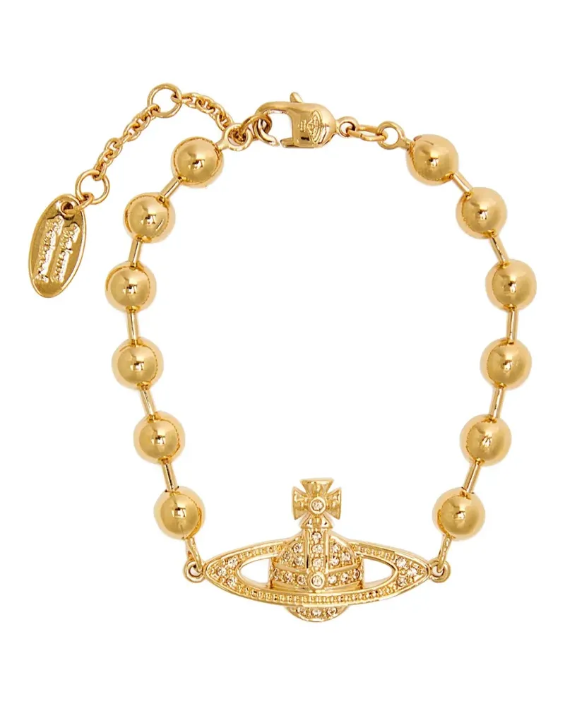 Vivienne Westwood Orb-embellished beaded bracelet - Gold Gold
