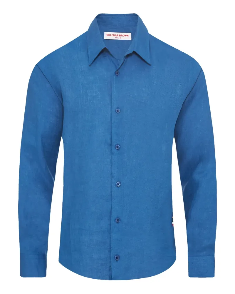 Orlebar Brown Giles' Hemd - Blau Blau