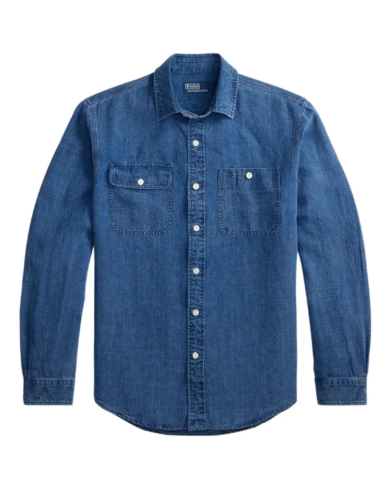 Ralph Lauren Klassisches Hemd aus Leinen - Blau Blau