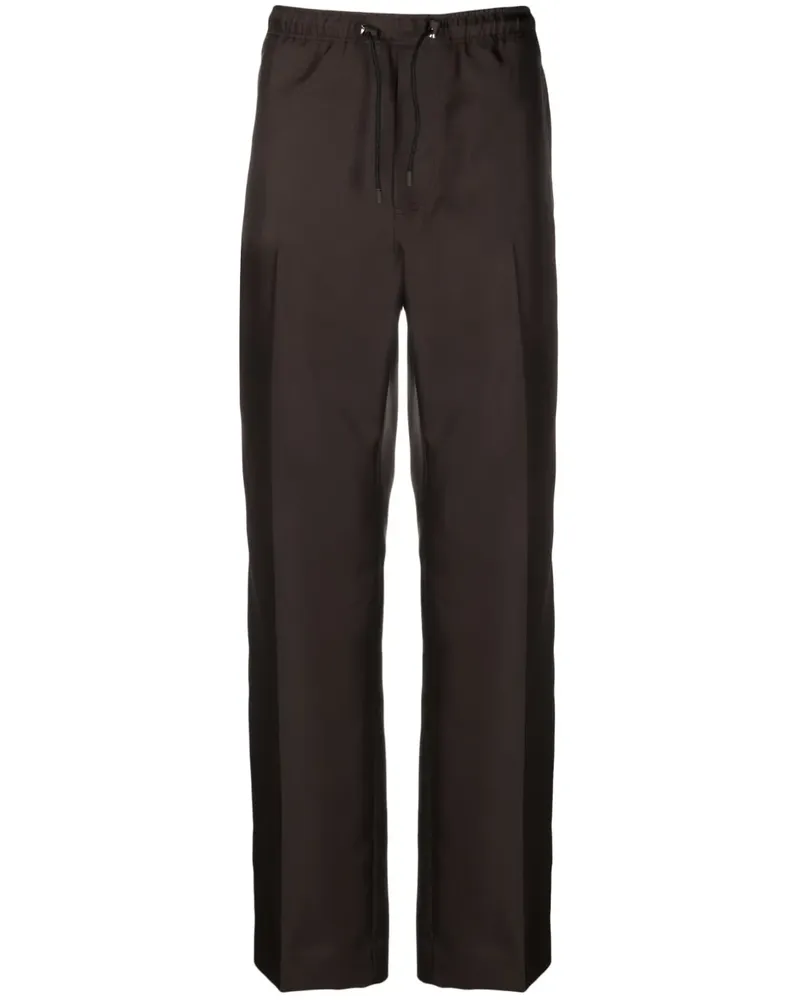 Lanvin Gestreifte Hose mit Kordelzug - Braun Braun