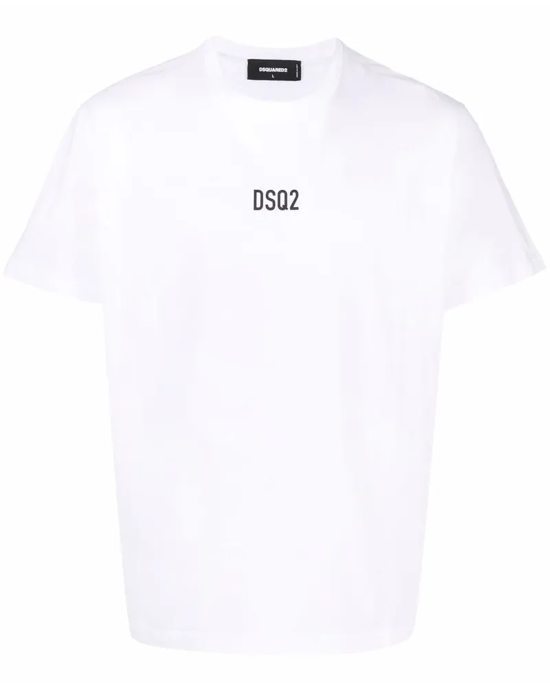 Dsquared2 T-Shirt mit Logo-Print - Weiß Weiß