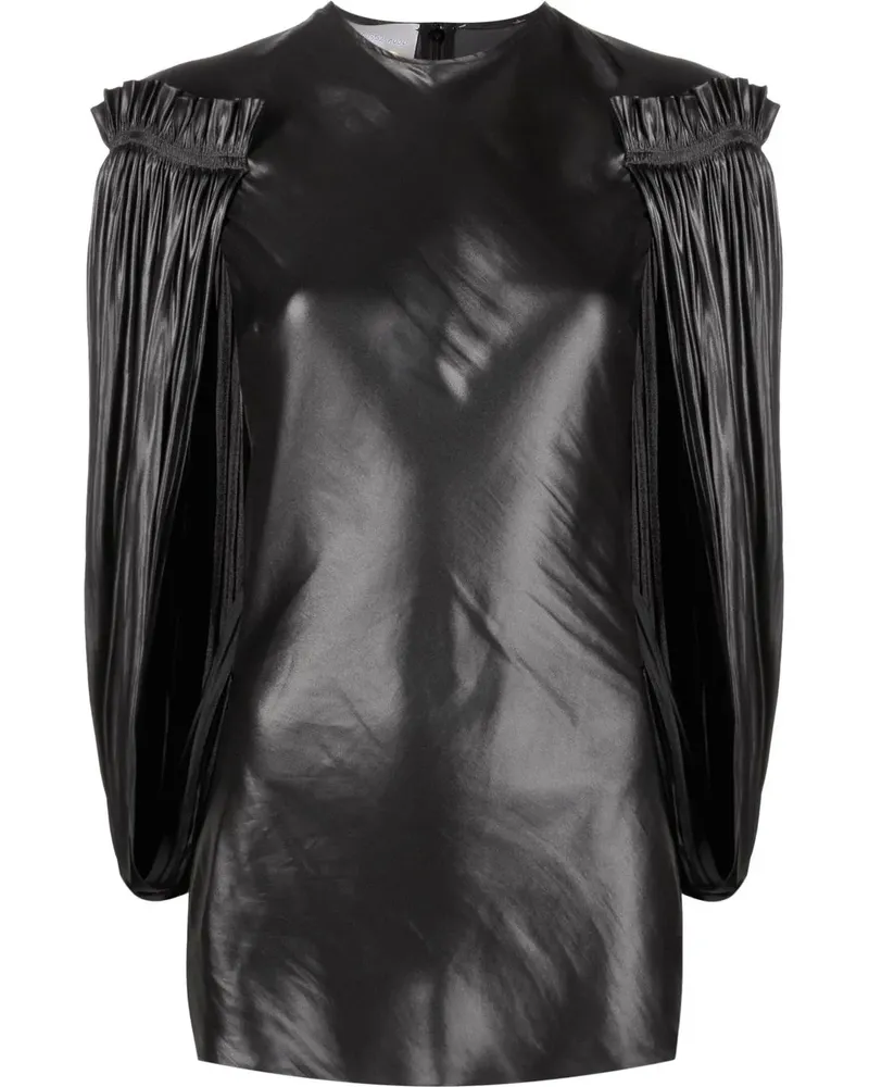Stella McCartney Plissiertes Oberteil - Schwarz Schwarz