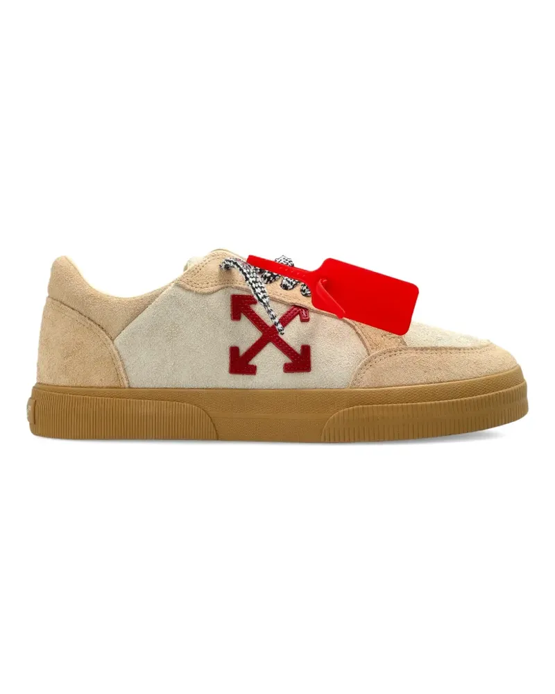 OFF-WHITE arrow-appliqué low-top sneakers - Nude Nude
