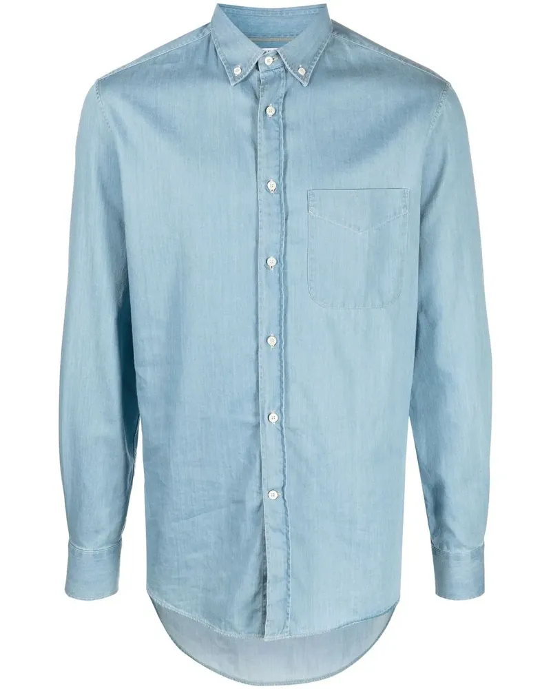 Brunello Cucinelli Langärmeliges Hemd - Blau Blau