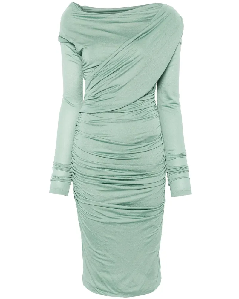 Blumarine Drapiertes Midikleid - Grün Grün