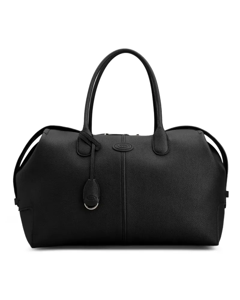 TOD'S Reisetasche aus gekörntem Leder - Schwarz Schwarz