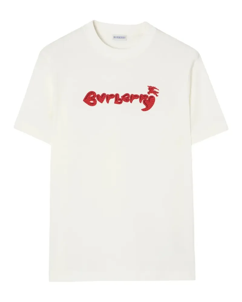 Burberry T-Shirt mit Herz - Nude Nude