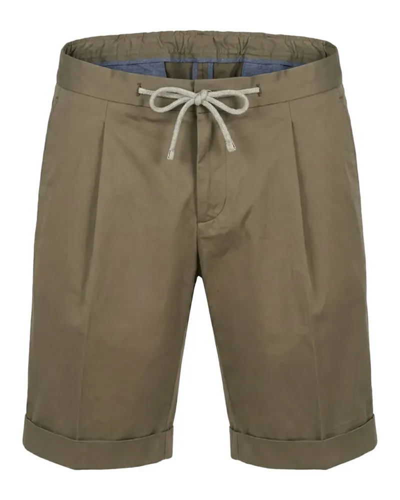 BARBA drawstring pleat shorts - Grün Grün