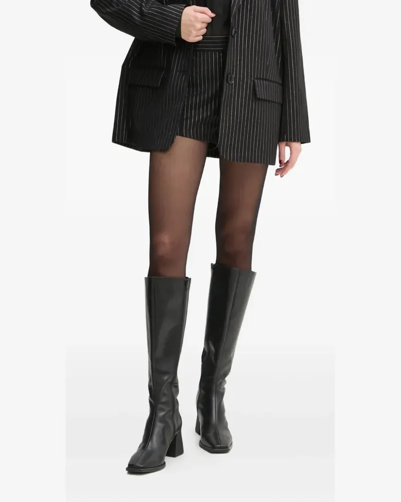 Gestuz Caylina Shorts mit Nadelstreifen - Schwarz Schwarz