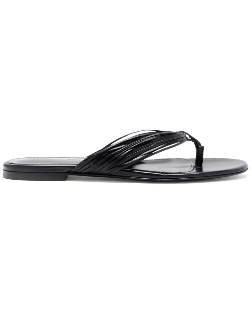 Proenza Schouler Flip-Flops mit Fransen - Schwarz Schwarz
