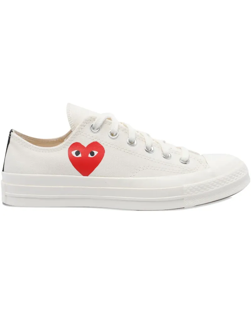 Comme des Garçons Chuck Taylor Sneakers mit Herzdetail - Weiß Weiß