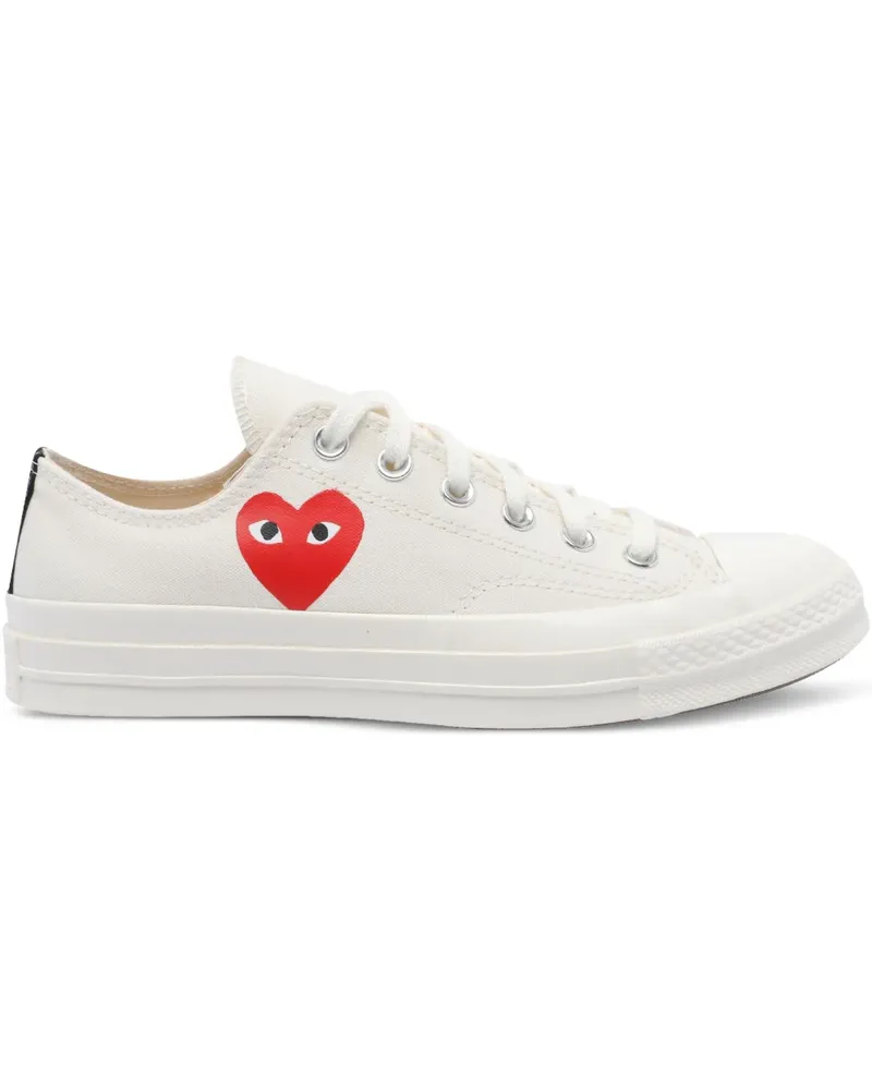 Comme des Garçons Chuck Taylor Sneakers mit Herzdetail - Weiß Weiß