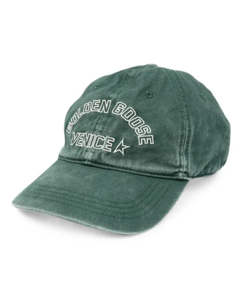 Golden Goose logo-embroidered star-patch baseball cap - Grün Grün