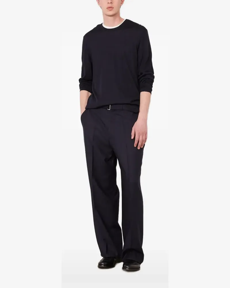 Officine Generale Liev long-sleeve T-shirt - Blau Blau