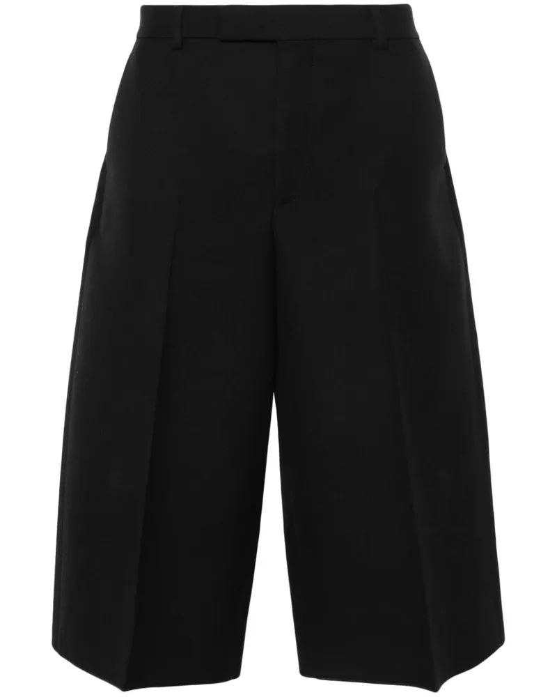 Gucci Cropped-Hose mit weitem Bein - Schwarz Schwarz