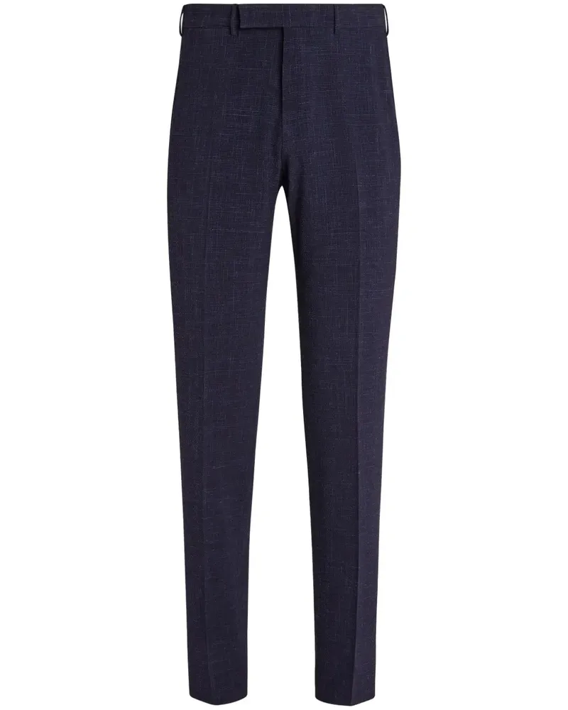 Ermenegildo Zegna Trofeo Seersucker-Hose - Blau Blau