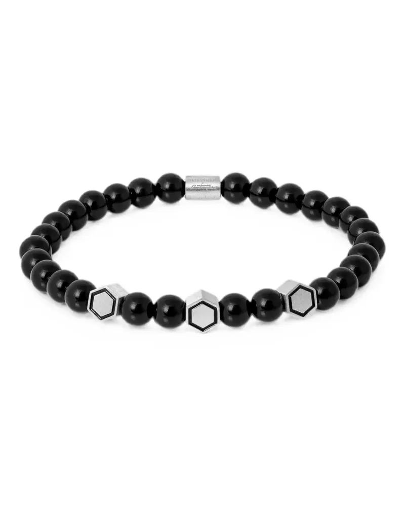 Tateossian beaded hexagonal-detail bracelet - Silber Silber