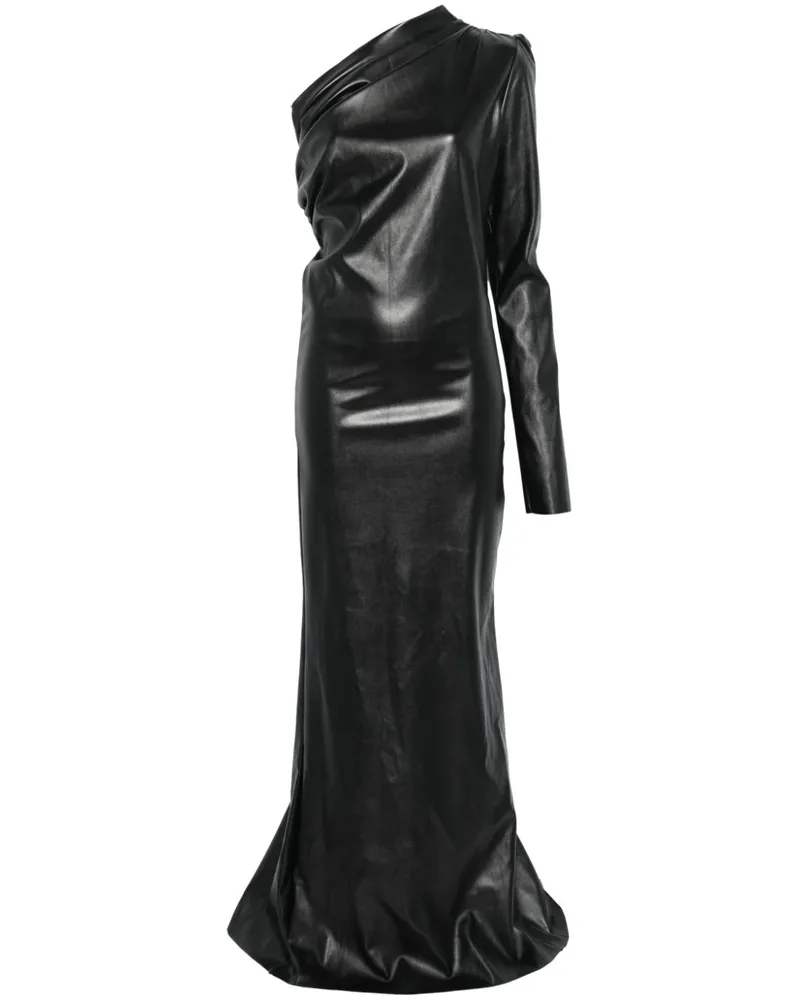 ALCHEMY x Lia Aram asymmetrisches Maxikleid - Schwarz Schwarz