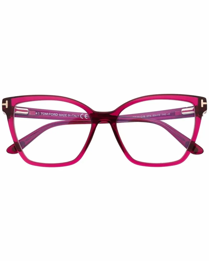 Tom Ford Eckige FT5812 Brille - Rosa Rosa