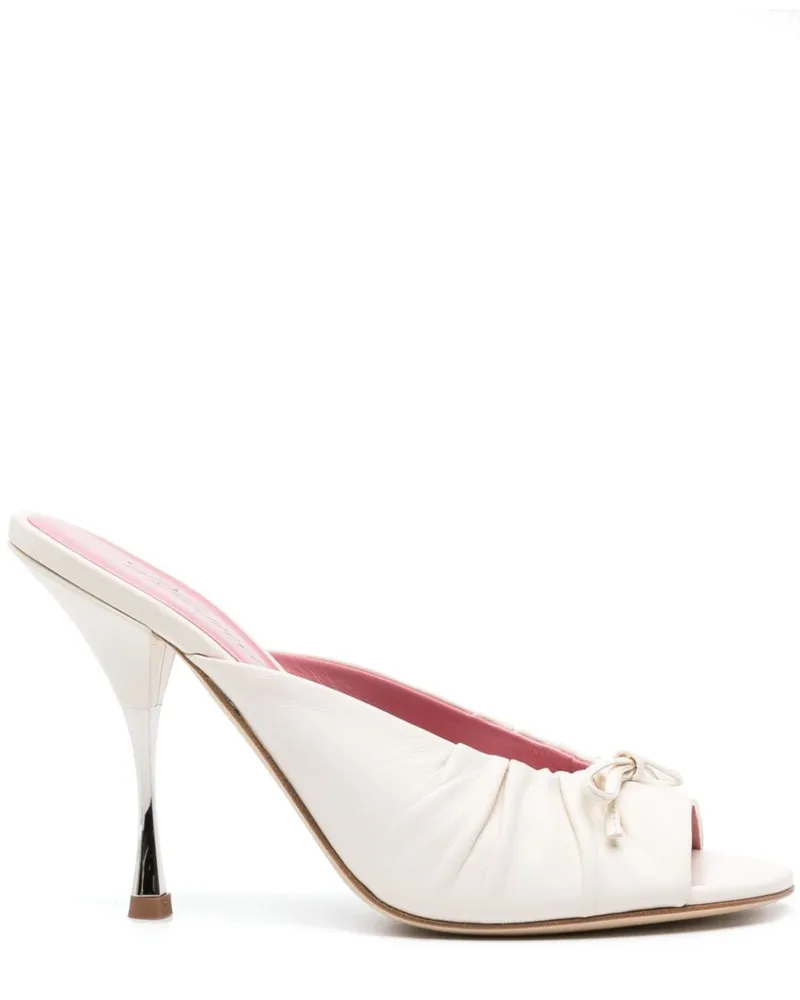 Blumarine Mules mit Raffungen Nude