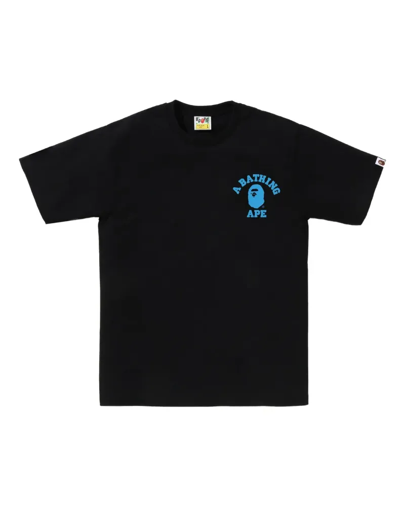 BAPE ABC Camo T-Shirt mit grafischem Print - Schwarz Schwarz