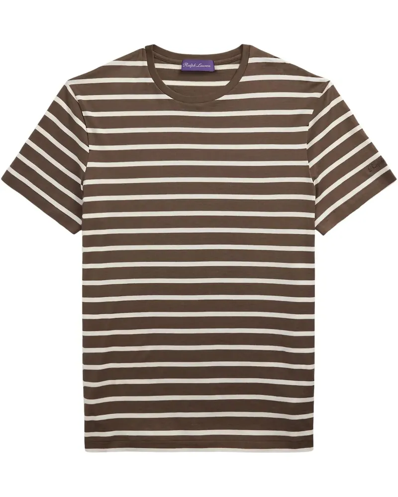 Ralph Lauren Gestreiftes T-Shirt - Braun Braun