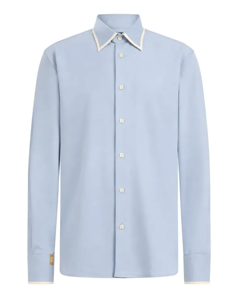 Billionaire Milano contrast-trim shirt - Blau Blau