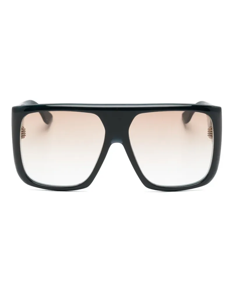 Victoria Beckham Sonnenbrille im Oversized-Look - Schwarz Schwarz