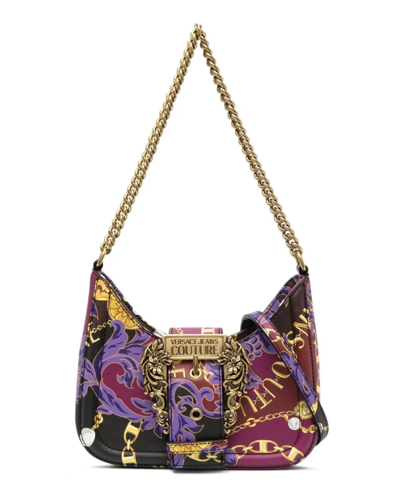 Versace Jeans Schultertasche mit Couture-Print - Rot Rot