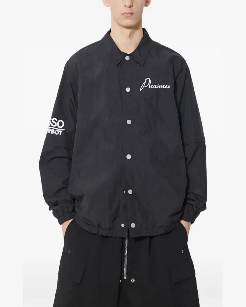 PLEASURES Gypsy buttoned shirt jacket - Schwarz Schwarz