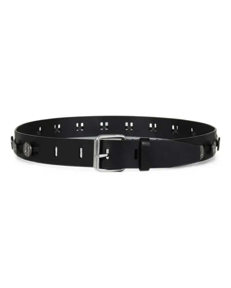 032c Souvenir coin-embellished belt - Schwarz Schwarz