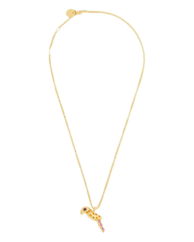 Marni parrot-pendant chain necklace - Gold Gold