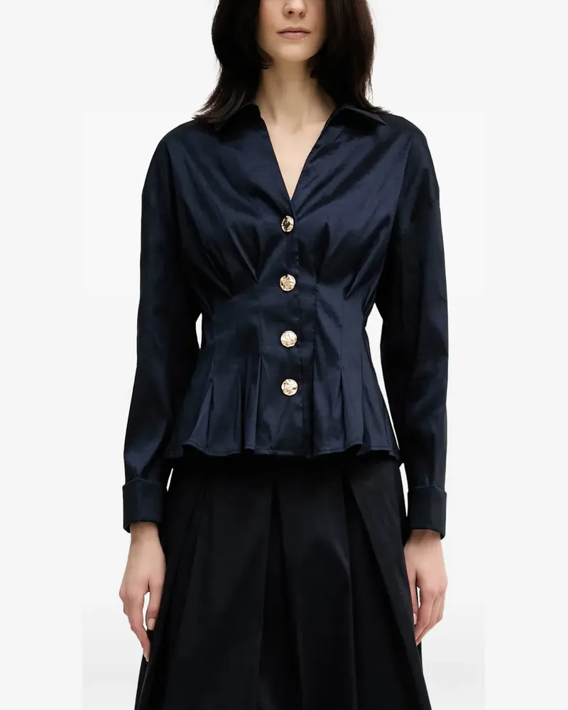 Joseph Ribkoff Bluse mit Falten - Blau Blau