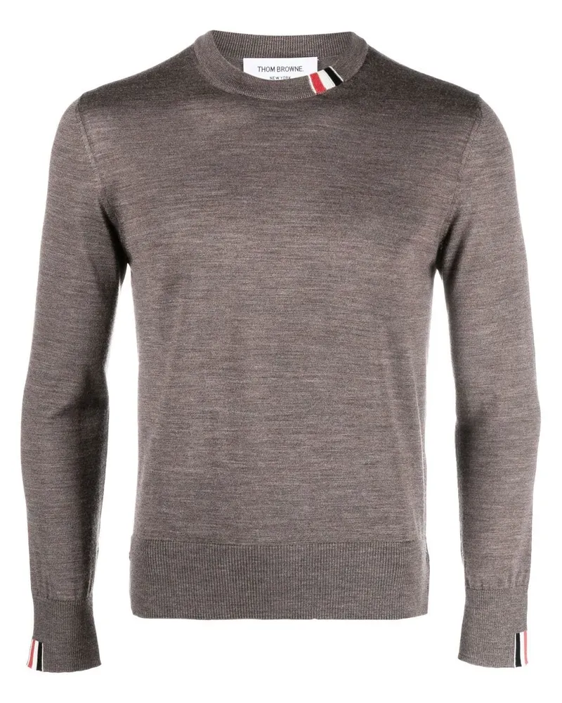 Thom Browne Gestrickter Pullover Braun