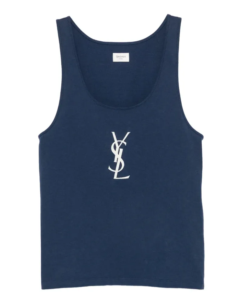 Saint Laurent Cassandre Tanktop - Blau Blau