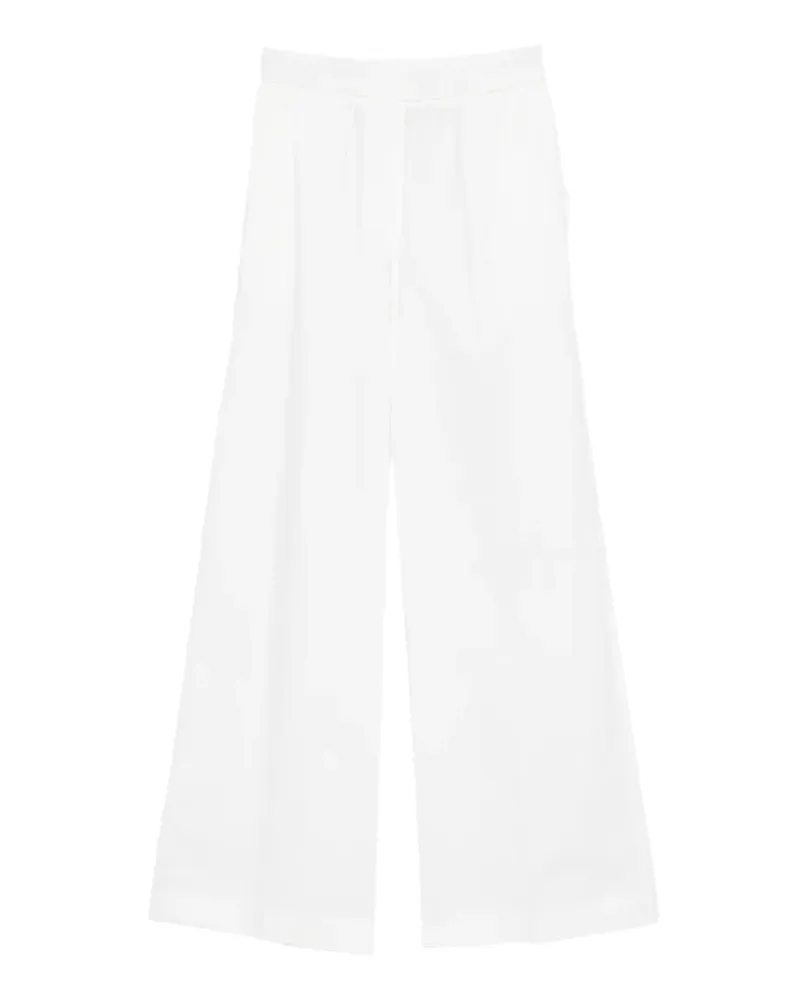 forte_forte elasticated-waistband trousers - Weiß Weiß