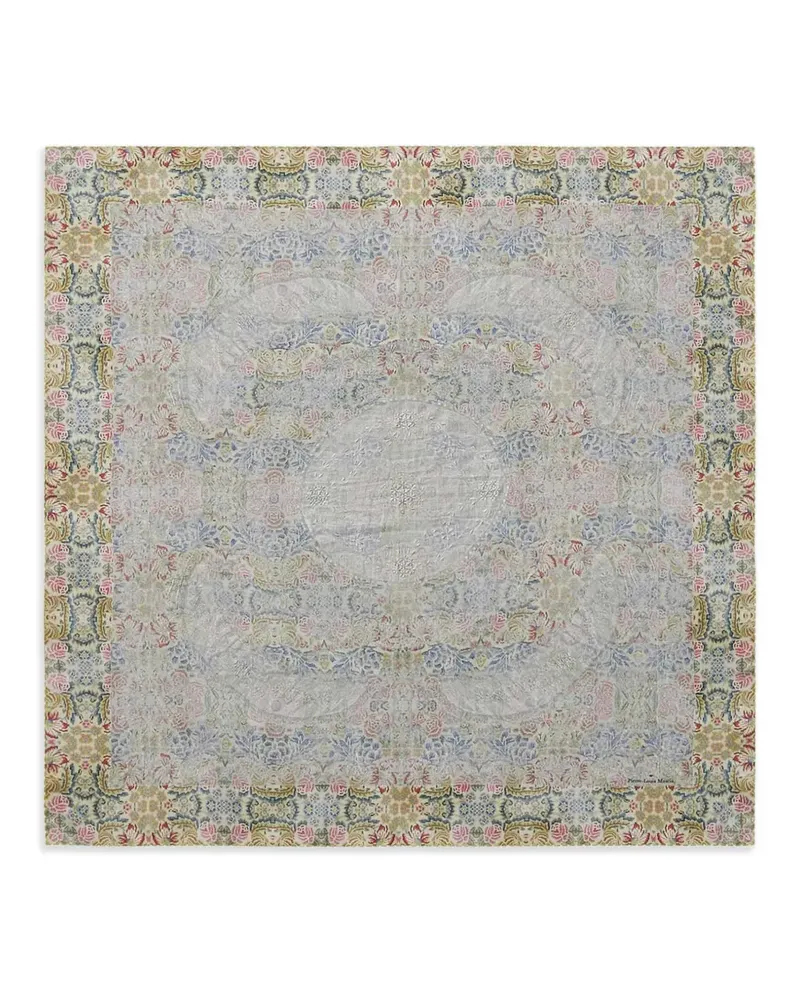 Pierre-Louis Mascia Cialda Schal mit Blumenmuster - Blau Blau