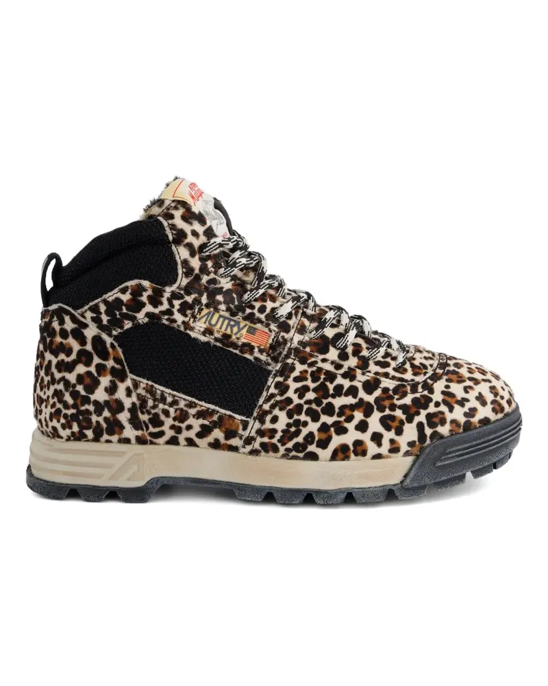AUTRY Malga leopard-print sneakers - Nude Nude