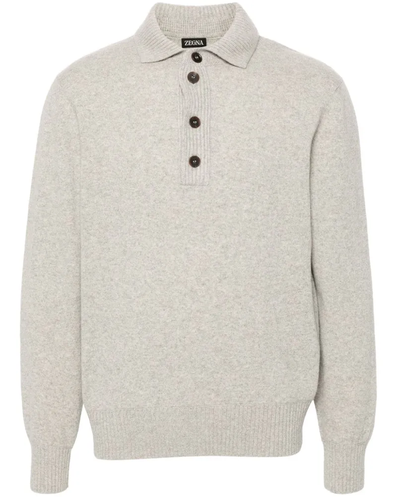 Ermenegildo Zegna Gestricktes Poloshirt - Nude Nude