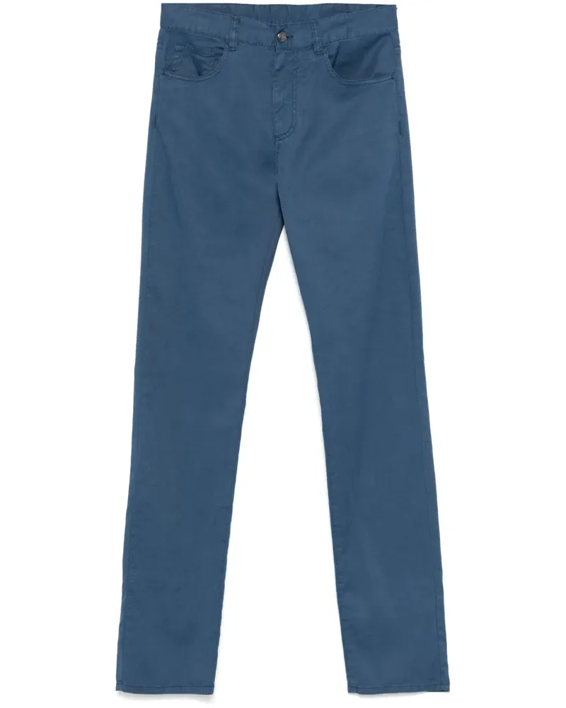 Canali Hose mit geradem Bein - Blau Blau